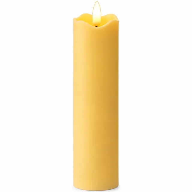 SWGOTA led kaarsen van kunststof, 5 × 17 cm, met puntvormige vlam, 12 stuks per displaydoos Wit