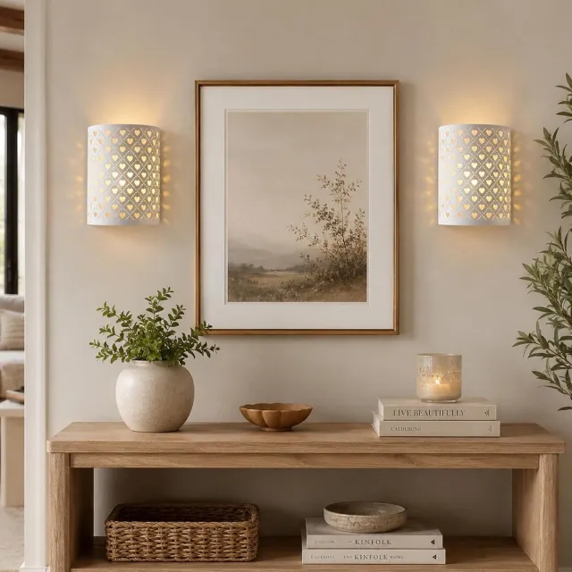 Lexium Store Schilderijlampje draadloos - Zwart - 20 x 10 x 20 cm - Metalen Wandkandelaar met Timer - Voor Slaapkamer en Woonkamer