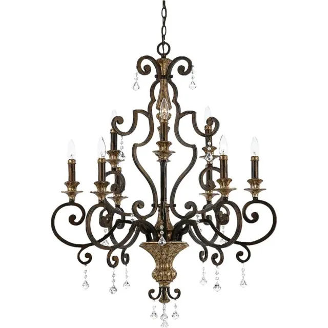 Steady Lighting Moderne Kroonluchter - Steady Lighting - Metaal - Modern - E14 - L: 81.3cm - Voor Binnen - Woonkamer - Eetkamer - Blauw