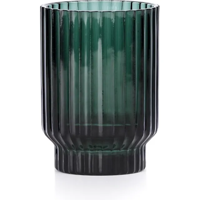 XLBoom Volta Vaas - Glas - Voor Binnen - Groen - 9 × 9 × 13 cm