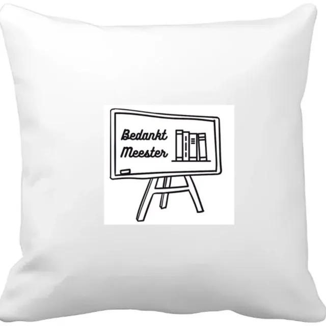 Akyol bedankt meester Kussen hoes - Meester - meester - leraar - 40 bij 40 cm Multicolor