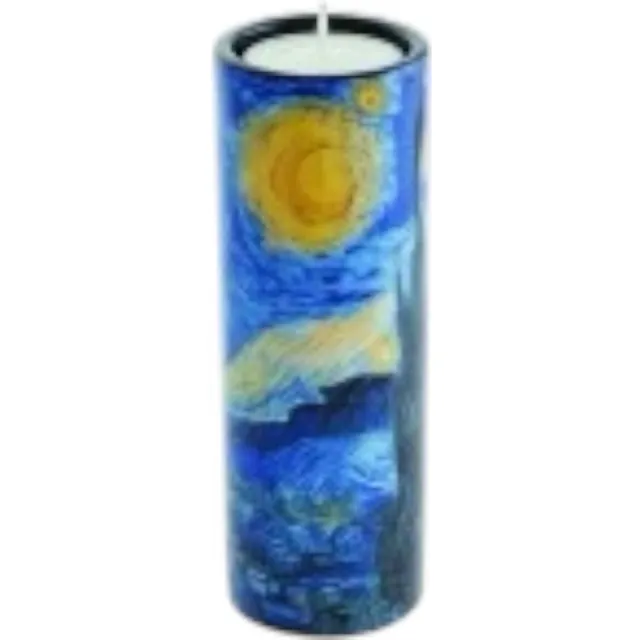 Parastone Tea Light Holder Van Gogh Starry Night Wit blauw