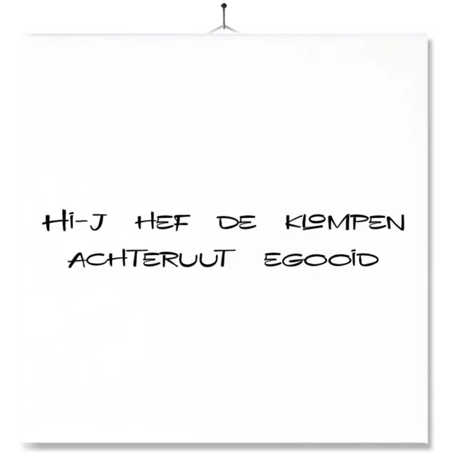 MC Living Tegel Met Opdruk | Achterhoekse Tekst Ontwerp 1