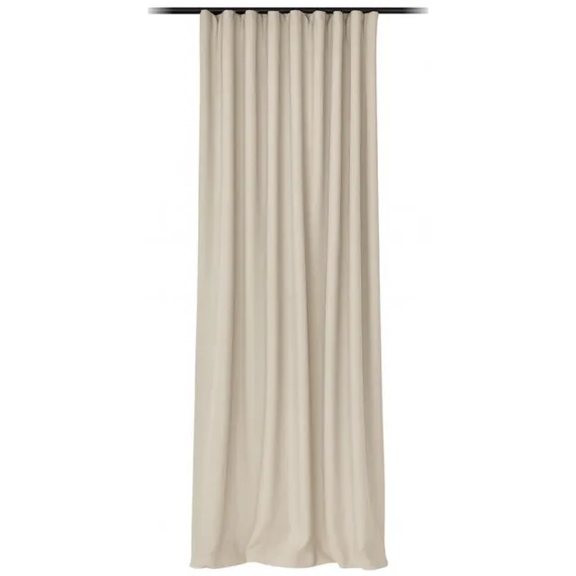 home style Kant en Klaar Gordijn – Verduisterend & Thermisch – Met Haakjes – 140x260 cm – Beige