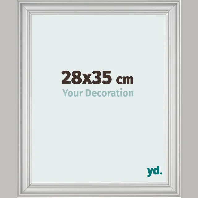 yd. Your Decoration - Fotolijst 28x35 cm - MDF - Zilver Mat - Lazio