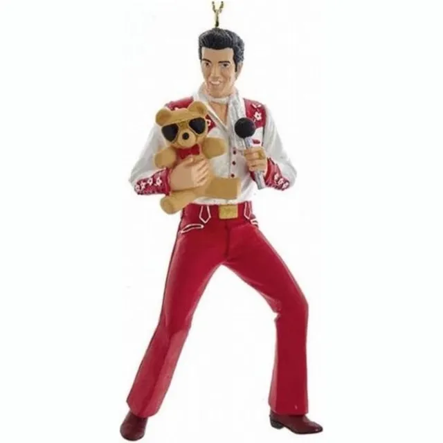 Kurt S. Adler Elvis Presley Met Teddybeer Kerst Ornament onbekend
