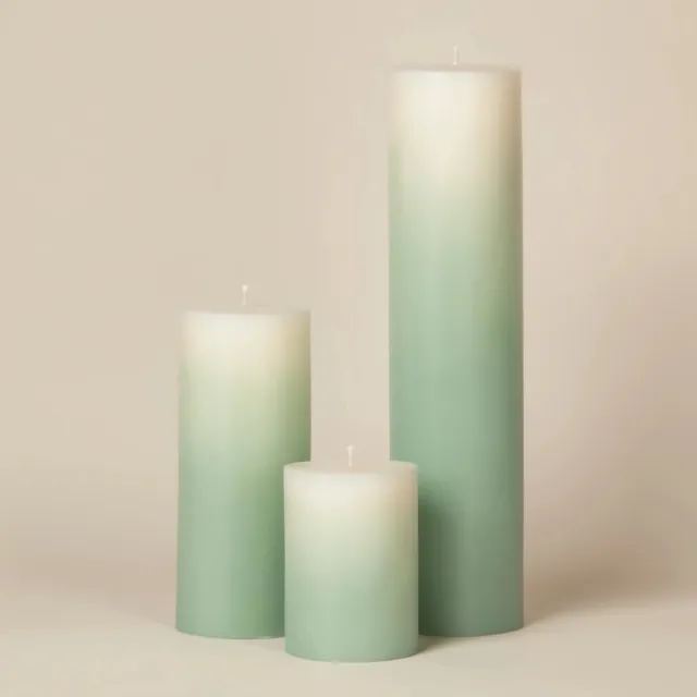 Good To Give Palm Wax Kaarsen – Set van 3 – Handgemaakt & Fair Trade - Groen