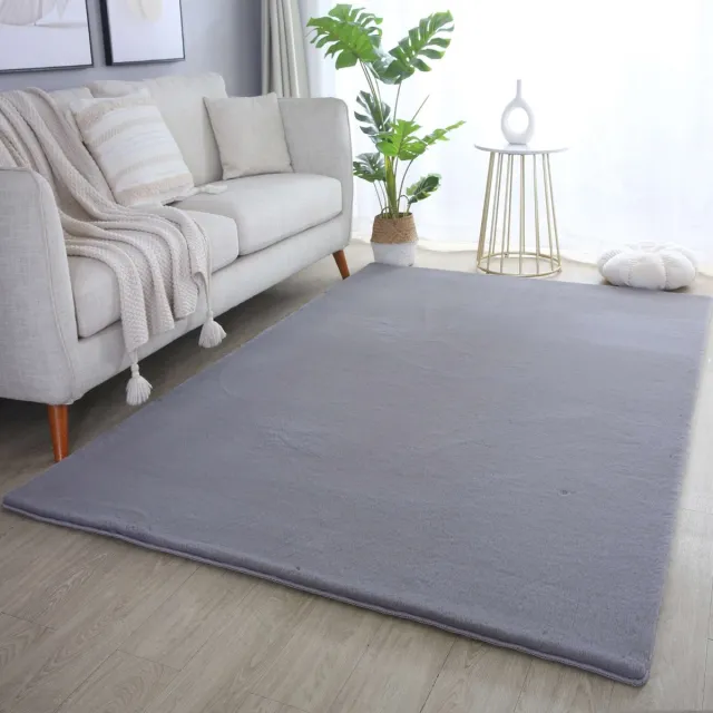 flycarpets Teresa Hoogpolig Fluffy Vloerkleed - Grijs - 80x150 cm