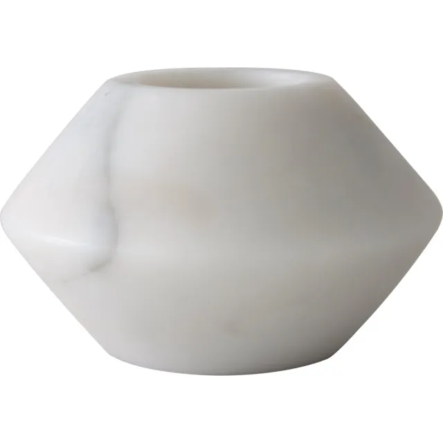 TAK Design Theelicht Maysa 3 - Marmer - 12 x 7 cm - Wit