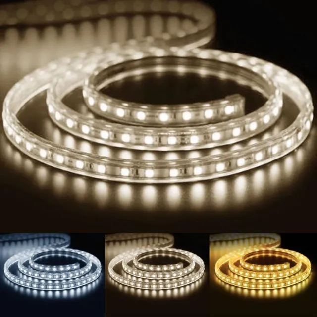 Silumen LED strip 220V 5050 IP65 60LED / m (per meter) - Koel wit licht Andere