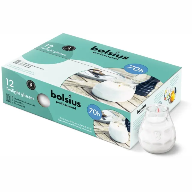 Bolsius twilight transparant 70 uur
