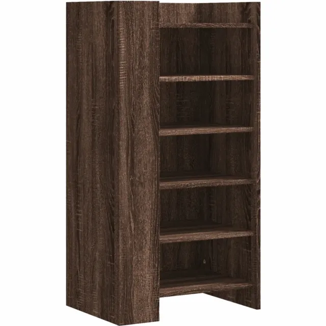 Zakito Europe Houten Schoenenkast 52x37,5x100 cm - Bruin Bruin eiken