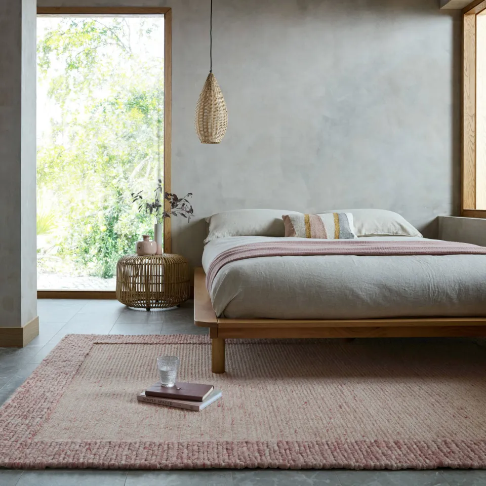 Flair Rugs wollen vloerkleed roze, foto 2