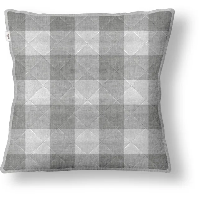Zohome Zo Home Sierkussen Quattro di Lino - Dove Grey - Sierkussens 50x50cm - 100% Polyester - Inclusief Binnenkussen