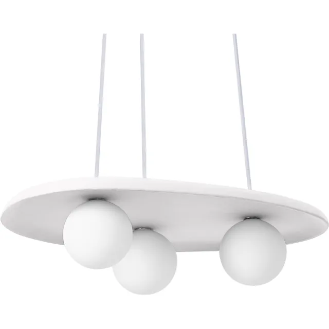 Osram Decor Plaster Nest decoratieve hanglamp van gips, 3-lamps, met G9-fitting, IP20, wit
