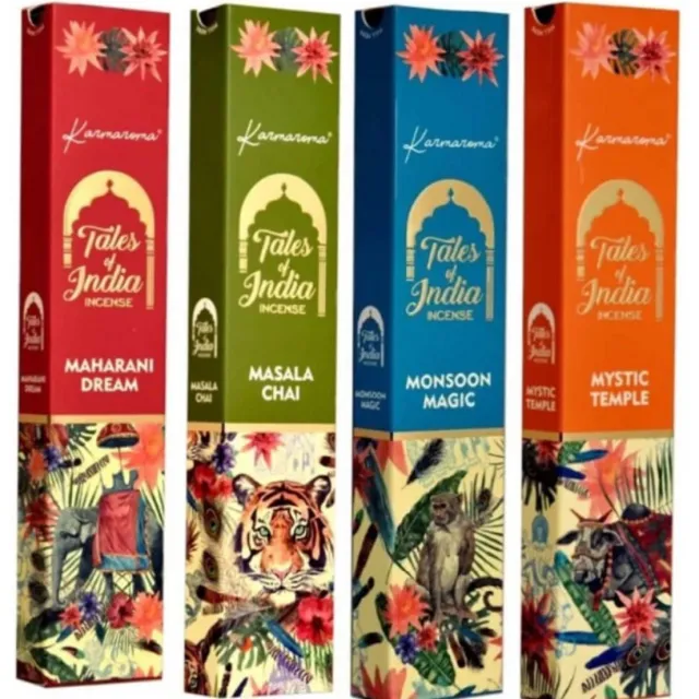 Tales of India wierook - Karmaroma - 4 pakjes multi