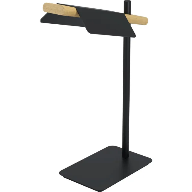 EGLO Ermua Tafellamp - LED - 47 cm - Zwart/Bruin/Wit