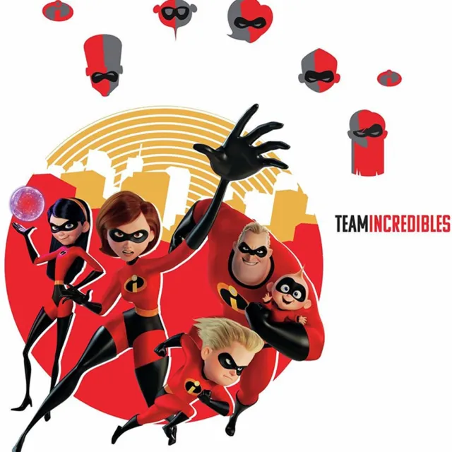 Plakkers The Incredibles 2 Muursticker Full color