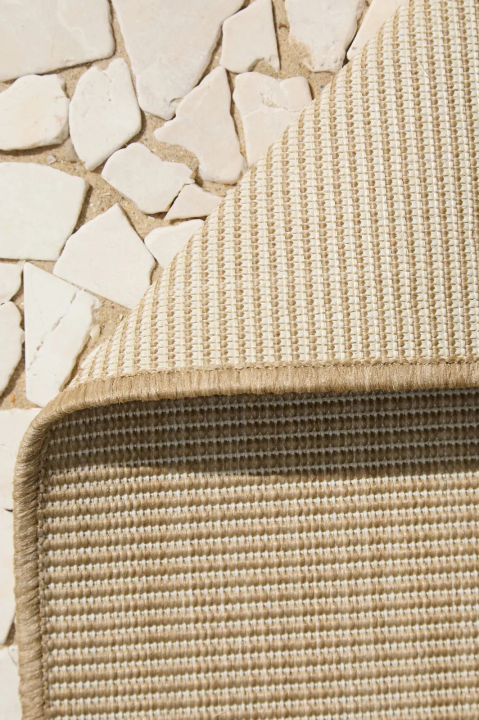 NOUS Living binnen- en buitenvloerkleed Tarek (150x80 cm) beige, foto 4