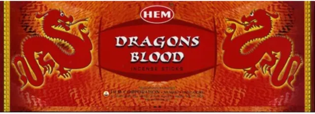 HEM Wierookstokjes Dragon’s Blood – 20 Stuks – Mystieke en Beschermende Wierook voor Gronding & Energie Multicolor
