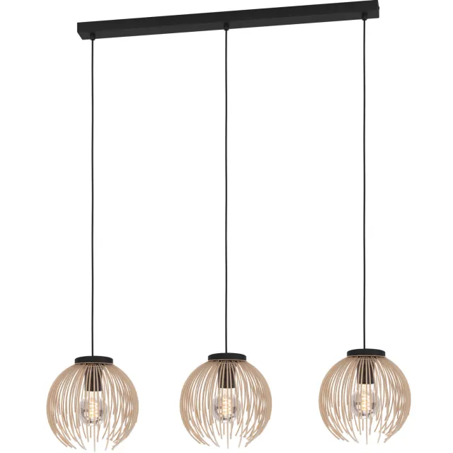 EGLO Venezuela-A Hanglamp - E27 - 93,5 cm - Zandkleur Zwart;Zand;