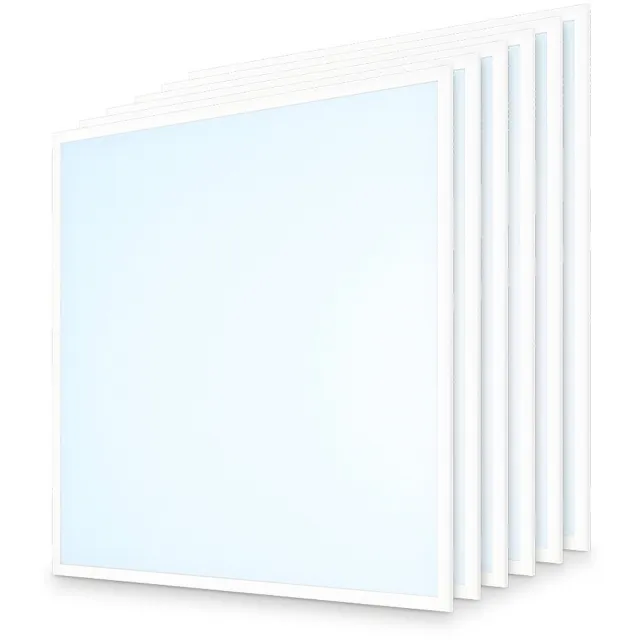 HOFTRONIC 6x LED Paneel - 62x62 cm - 18/25 Watt - 4500 lumen - 180 lumen/watt - 6500K daglicht wit - UGR22 - Flikkervrij - Incl. Philips Xitanium Driver - 5 jaar garantie