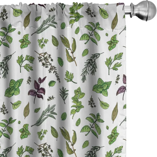 ABAKUHAUS Voorhang – 2x75x175 cm – Microvezel – halfverduisterend – olijfgroen Olivengrün