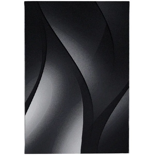 Dutch XXL Modern Vloerkleed | Tapijt | Plus | Abstract | Zwart | 200x290 cm