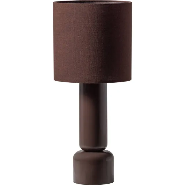 WOOOD Zivian Tafellamp - Hout - Hoogglans Donkerbruin - 53x16x16 dark brown