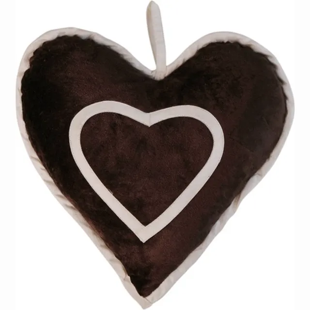 Linen & More Heart Kussen Valentin Bruin-B | X | Sierkussen Voor Woonkamer Of Slaapkamer