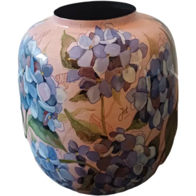 Floran Vaas Bol Naxos Metaal & Epoxy - Exclusieve woonitems voor binnen - Unieke print Roze