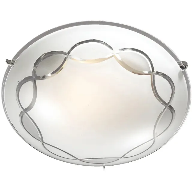 Fantasia SIRI ceiling lamp E27 2x60W Chroom + Wit glas - Stijlvolle Verlichting voor Elke Ruimte