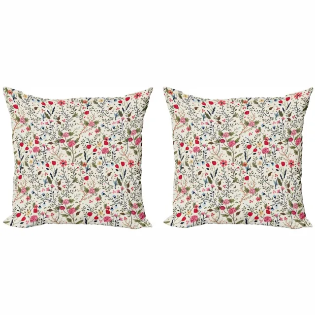 ABAKUHAUS Kussenhoezen Set – 2x45x45 cm – Dubbelzijdig drukwerk – Multicolor Meer