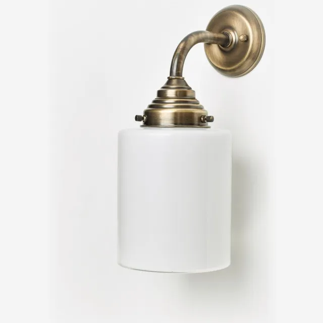 Coloured by Art Wandlamp Strakke Cilinder Curve Brons - Art Deco Trade