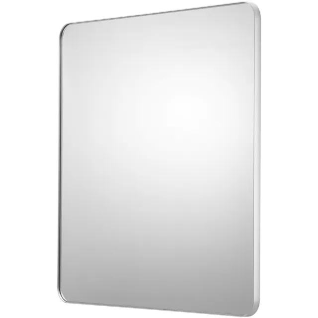 Vevor Rechthoekige Wandspiegel Make-Upspiegel 915x915x25mm Badkamerspiegel Zilver