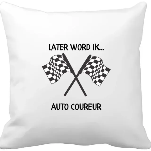 Akyol later word ik autocoureur Kussen hoes - Auto - coureurs - auto liefhebbers - autosport - motorsport - 40 bij 40 cm Multicolor