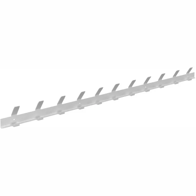 Gorillz Trim 100 Wandkapstok - Wit - 1 Meter - 22 Haken - Metaal