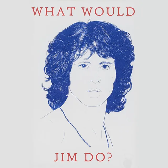 Goodnight Light "The A3 Print “WWJD RISO - What would Jim do? ” by Marke Newton Riso print A3 in envelope printed with plastic window ready to hang on "