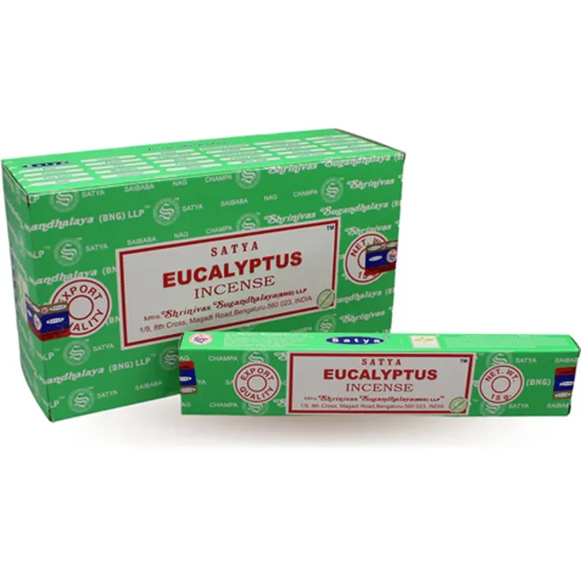 Satya Wierook Eucalyptus doos met 12 pakjes van 15g