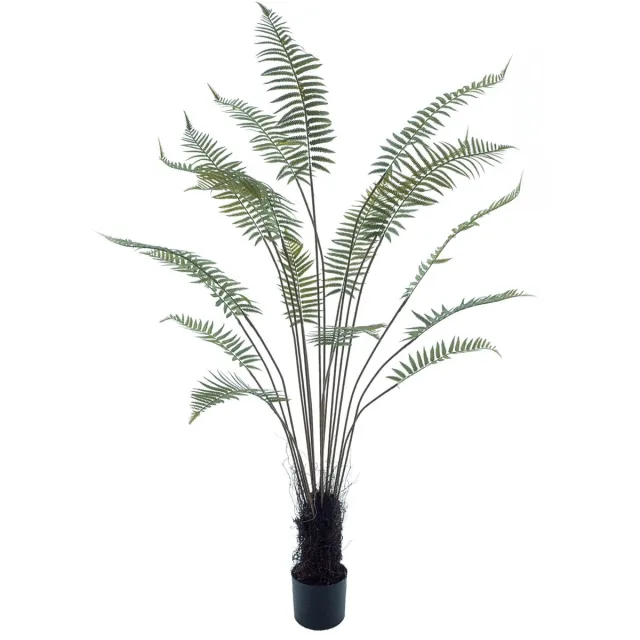 PrettyPlants Kunst Palmvaren 180cm | Kunstpalm 180cm | Grote Kunstplant | Kunstplant voor binnen | Tropische Kunstplant | Groene kunstplant 180cm