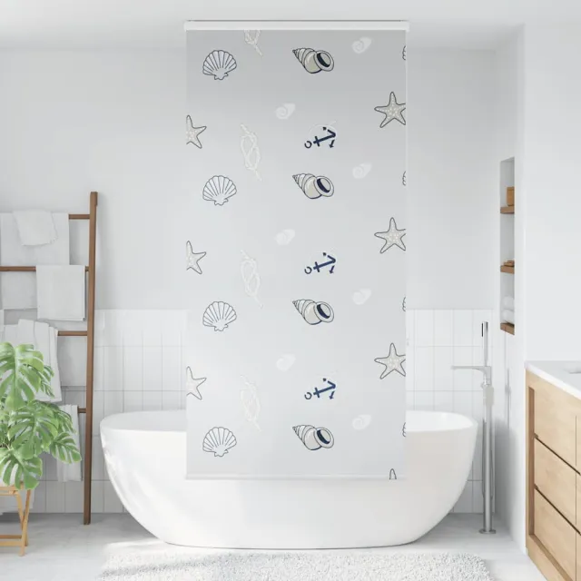 vidaXL Doucherolgordijn met cassette 90x240 cm stofbreedte 86 cm meerkleurig