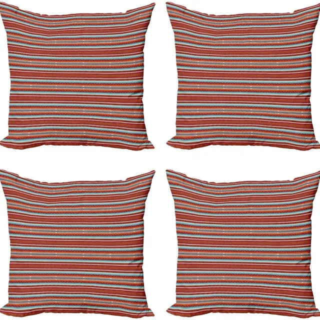 ABAKUHAUS Boheemse Streep Kussenhoes – 4x60x60 cm – Veelkleurig Mehrfarbig