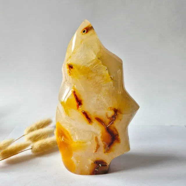 Moonlight Gemstones XL Carnelian (Carneool) Flame 1302g | Gepolijst Uniek Exemplaar Meerkleurig