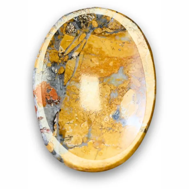 Ruben Robijn Duimsteen Jaspis Maligano klein (ca. 4cm) Geel - bruin