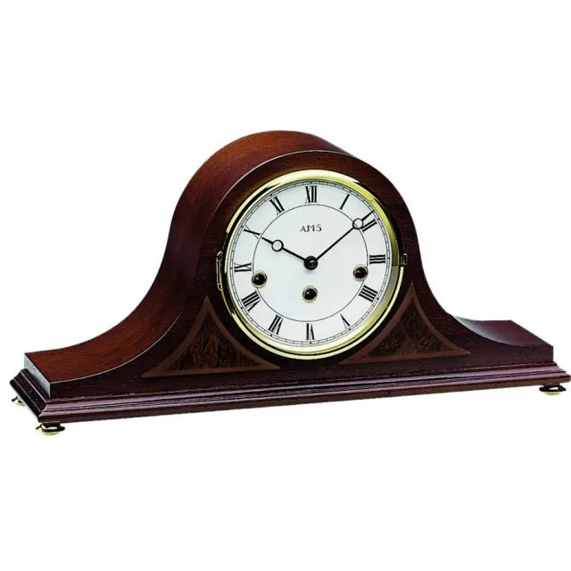 AMS Mahonie houten AMS pendule met Westminster slagwerk