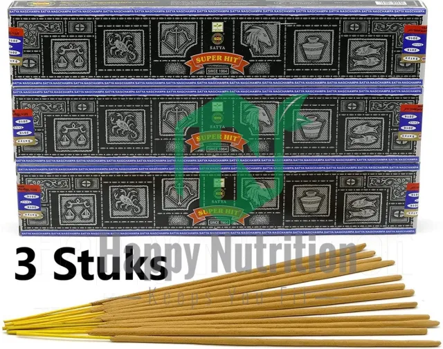 Nag champa 3x Wierook Nag Champa; Super hit| 3 stuks super hit niet van toepassing
