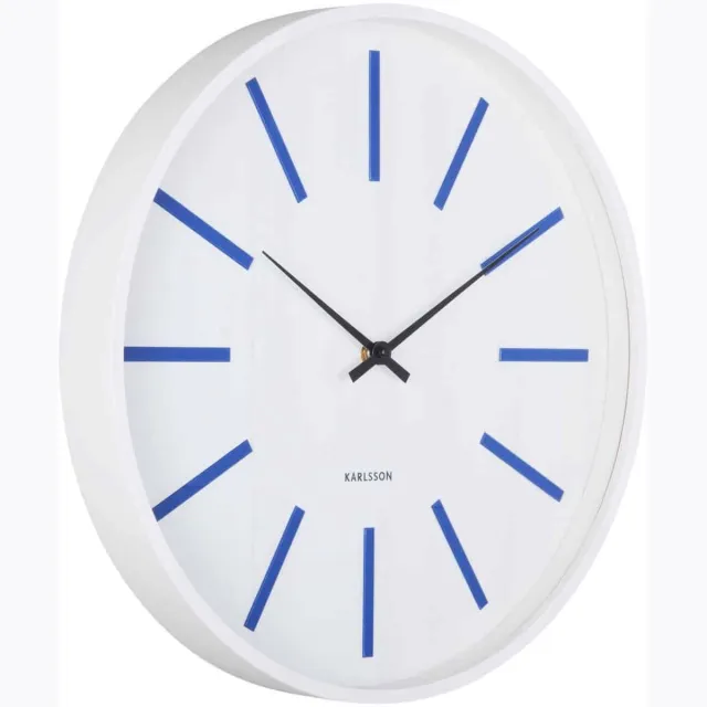 Karlsson Wandklok Arruga Retro - Kobaltblauw - Ø40cm - Wandklok Modern