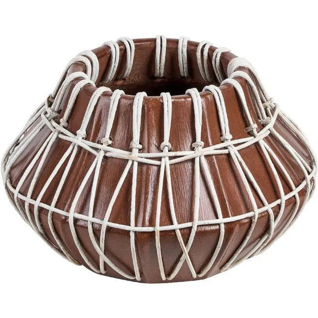 Beliani KLUET - Decoratieve vaas - Bruin - Terracotta