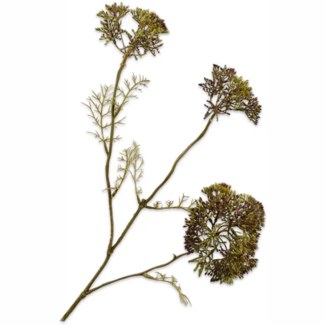 Silk-ka Kunstbloem-Zijden Bloemen Dille Tak Paars 74cm