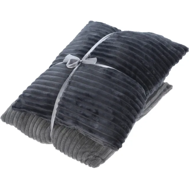 Home & Styling Collection Home Styling Collection - Sierkussens voor de woonkamer van jacquard, set van 2, 45 x 45 cm Grijs